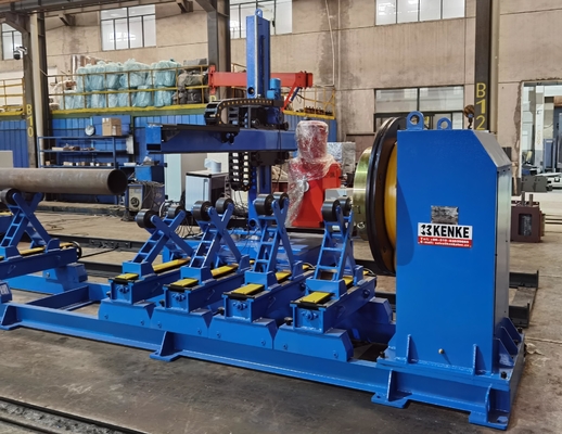 VFD TWB40 Positioner جوشکاری لوله با 3 فک چک و رول های پشتیبانی دوگانه